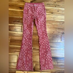 Rock & Roll Denim Bargain Button Reversible Flare Jeans